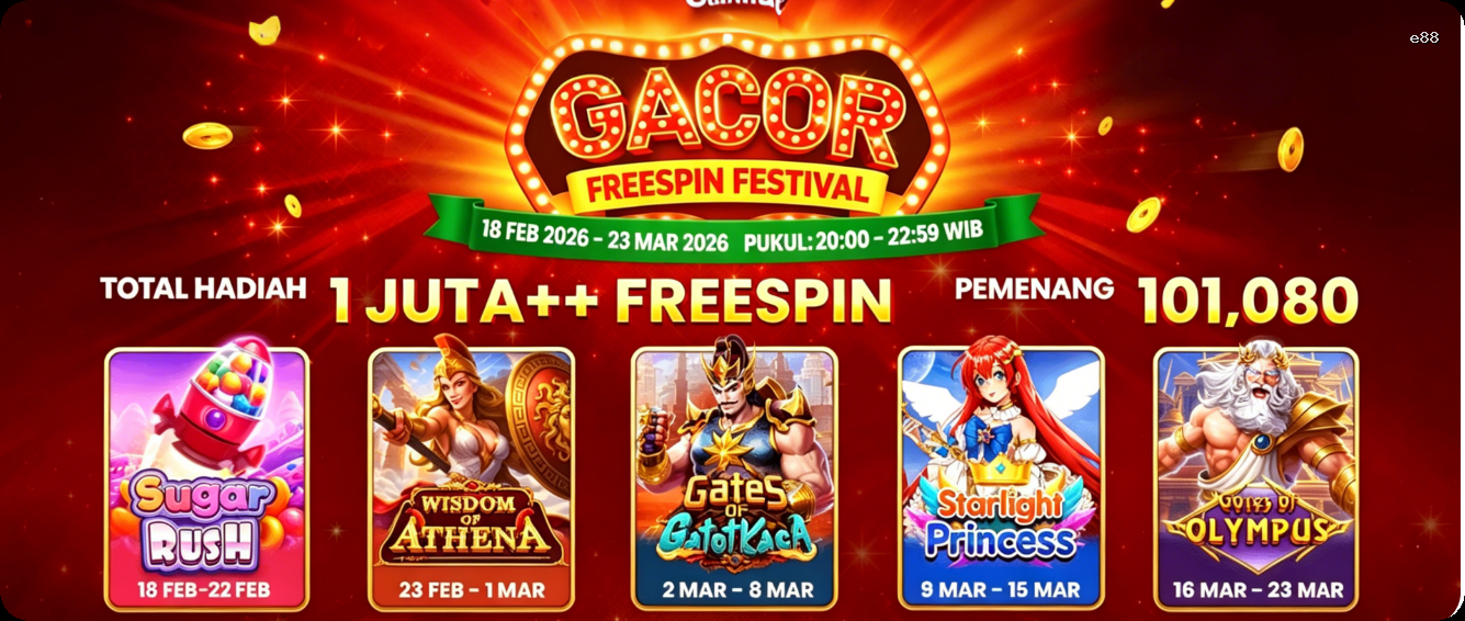 Login e88 Sekarang Bonus Melimpah